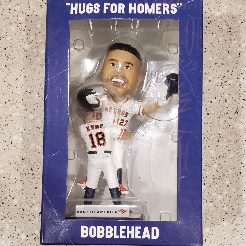 Bobblehead HOUSTON ASTROS JOSE ALTUVE & TONY KEMP HUGS FOR HOMERS.
